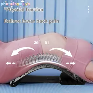 Khung ảnh 1 Thắt lưng Ba Thiết bị làm dịu Co giãn Cột sống Giảm dây thần kinh Massage từ tính Thắt lưng Vertebrae Ba Corrector VN