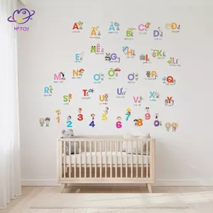 Đề can bảng chữ cái Việt Nam thân thiện với trẻ em HFTOY dành cho môi trường học tập sôi động ~
