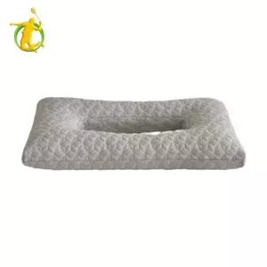 Gối xỏ lỗ tai, Gối ngủ bên bằng vải Polyester mềm có lỗ tai cho tai nghe, người ngủ bên, xỏ khuyên
