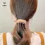 Kẹp Đuôi Ngựa Cao Mờ Màu Chuối Kẹp Nữ Phụ Kiện Phong Cách Tóc Đuôi Ngựa Thời Trang Barrettes Vuốt Tóc Kẹp Tóc [Mina]