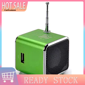 < CarFashion > Loa LED Mini USB có thể sạc lại di động Micro SD TF Máy nghe nhạc Đài FM Stereo