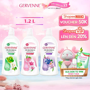 Sữa tắm trắng da hương nước hoa Gervenne 1.2L (3 mùi)