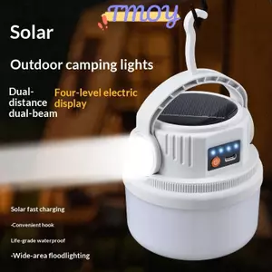 TMOY 3 Chế Độ LED Năng Lượng Mặt Trời Cắm Trại Đèn Lồng USB Sạc Độ Sáng Cao Chống Thấm Nước Cho Ngoài Trời Khẩn Cấp Đi Bộ Đường Dài TMOY