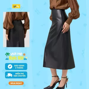 Chân váy da nữ YODY dáng dài maxi sang trọng, thanh lịch CVN7180