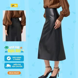 [SALE OFF] Chân váy da nữ YODY dáng dài maxi sang trọng, thanh lịch CVN7180