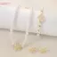 HFSHY 3 Chiếc Camellia Nữ Đảng Nelace Vòng Tay Và Bông Tai Bộ Trang Sức Cô Dâu Thanh Lịch Quà Tặng VN