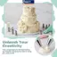 MAKY 34 Chiếc Có Thể Tái Sử Dụng Bánh Đường Ống Bộ Icing Vòi Phun Bánh Ngọt Túi Cạp Bộ Cho Gia Đình Nhà Bếp Nướng DIY Trang Trí Tiệc VN