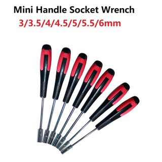 [FUXIN] Trình điều khiển ổ cắm đai ốc hình rỗng Hex 3-6mm Ổ cắm tay cầm Mini Tua vít cờ lê