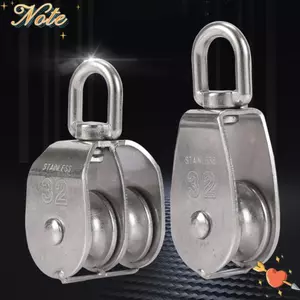 Ròng rọc rãnh NOTE1, Ròng rọc cố định đơn xoay, Cần cẩu bánh xe kéo đôi hạng nặng có thể tháo rời