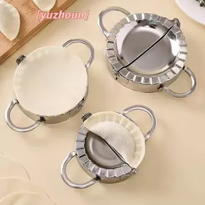 Máy làm bánh bao bằng thép không gỉ Khuôn làm bánh bao Ravioli Maker Press Pie Making Press Wrapper Pastry Maker Phụ kiện nhà bếp