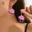 Bông tai bầu cá vàng phẳng 2D dễ thương dành cho nữ Bông tai lủng lẳng bể cá hợp thời trang Phụ kiện nhẹ cho trang phục kỳ nghỉ [Mina]