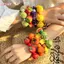 HFSHY Nhựa Đính Hạt Vòng Tay Mô Phỏng Trái Cây Rau Quả Trang Trí Nhiều Màu Sắc Dopamine Bohemian Trang Sức Cho Trang Phục Hàng Ngày VN