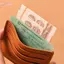 HFSHY Di Động Mỏng Da Đựng Thẻ Tín Dụng Tùy Chỉnh Monogram Tên Dung Tích Nhỏ Nhà Thơ Ví Sử Dụng Hàng Ngày Ngoài Trời VN