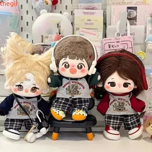THEGIRL8B Trang phục mùa đông búp bê, Váy sang trọng 20cm Quần áo búp bê cotton, Không có thuộc tính Quần áo búp bê Vỏ đầu đáng yêu Bộ trang phục búp bê Onesuit Bộ búp bê 20cm