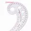 Thước may đường cong Pháp bằng nhựa đa chức năng Thước cong dễ dàng cho Knitters