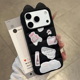 Stickers Gấu Nhỏ Đối với trường hợp iPhone 17pro iphone16/15/14 lỗ lớn 13/12/11 mới