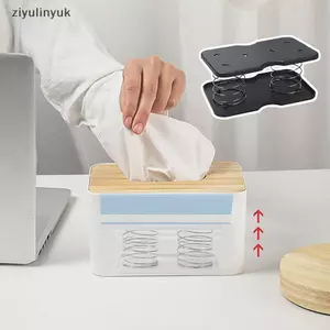 Ziyulinyuk Sáng Tạo Giá Đỡ Mùa Xuân Hộp Khăn Giấy Nâng Tự Động Lò Xo Tải Khăn Giấy Hộp Mùa Xuân Braet Xe Khăn Giấy Giá Đỡ Mùa Xuân VN