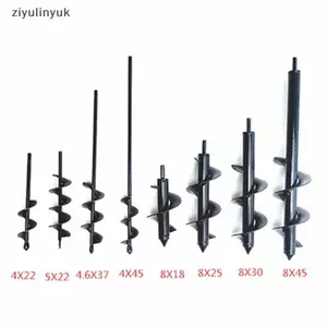 Ziyulinyuk Vườn Trồng Hoa Và Cây Đào Lỗ Khoan Mũi Xoắn Ốc Thanh Rời Đất Hợp Kim Đất Ddrill Bit Thanh Ngắn VN
