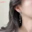 HFSHY Bướm Sáng Bóng Dài sel Bông Tai Dễ Thương Tinh Tế Không Gây Dị Ứng Trang Sức Cho Nữ Tiệc Hàng Ngày Đeo Quà Tặng VN