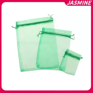 JASMINE 20 Chiếc Lưới Túi Trái Cây Dâu Nho Trái Cây Trồng Túi Lưới Thoáng Khí Túi Bảo Vệ Thực Vật Cho Dụng Cụ Làm Vườn JASMINE