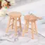 CANAMEK Nhà búp bê Thanh tròn bằng gỗ Phân cao Mô phỏng Đồ trang trí Mini Đồ chơi trẻ em CSF