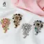 Chân Trâm Cài Hoa Kim Cương Giả Lấp Lánh Nhiều Màu Thiết Kế Tinh Tế Xòe Phụ Kiện Trang Sức Cho Tiệc Cưới Mặc Hàng Ngày Mới