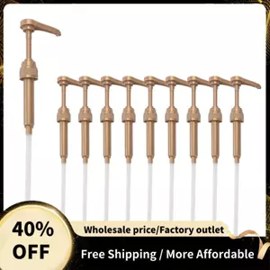 10 Chiếc Cà Phê Sữa Trà Hộp Đựng Xi-rô Bơm Vàng Chất Lỏng Cho Xi-rô 8Ml Nước ép Chai Máy Bơm
