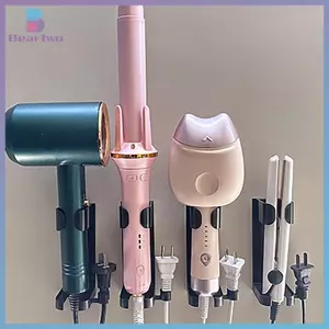 < beartwo > Máy duỗi tóc Giá đỡ uốn tóc Braet Máy sấy tóc treo tường cho phòng tắm Phụ kiện gia đình Mới