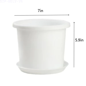 {WELV}Resin Flower Pots Reinforced Base Structure For Nordic Home Decoration
