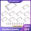 Hộp đựng thẻ kim loại ngăn kéo hồ sơ thư viện, tông màu bạc, 10 miếng