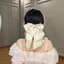 Đỏ Pháp Satin Nơ Kẹp Tóc Lấy Kẹp Nhẹ nhàng Tính Khí Streamer Đầu Sau Kẹp Tóc Cá Mập Kẹp Tóc Phụ Kiện Tóc 3UJF