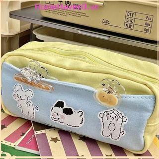 Túi đựng bút chì dây kéo HOMEHAVEN, Văn phòng phẩm sức chứa lớn đa chức năng, Túi lưu trữ in hình chó con chất lượng cao Đồ dùng học tập dành cho học sinh