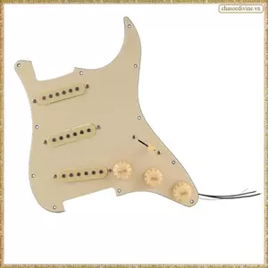 Đàn Guitar Điện Pickguard Pickguard Xe Bán Tải Lắp Ráp Đĩa Trầy Xước SSS Vàng