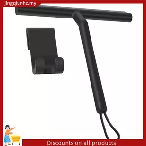 Máy ép vòi hoa sen silicon có móc & dây buộc, Máy cạo kính cửa sổ màu đen đa năng