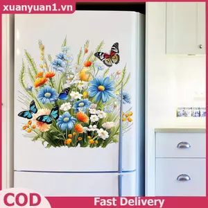 XUAN Bướm Hoa Chống Thấm Nước Vệ Sinh Stier Phòng Tắm Ghế Vệ Sinh Làm Đẹp Trang Trí Stier Tự Dính Đề Can VN