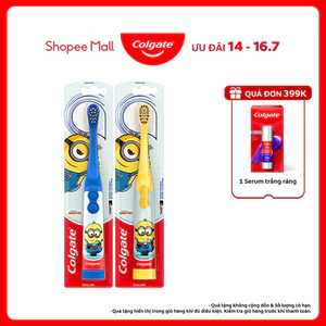 Bàn chải đánh răng điện Colgate Sonic Minion dành cho bé công nghệ sóng âm