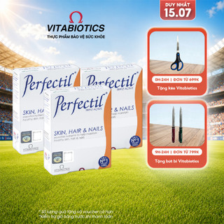 Combo 3 Hộp TPBVSK PERFECTIL Hỗ Trợ Làm Đẹp Da, Tóc & Móng 30 Viên Vitabiotics