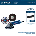 Máy mài góc nhỏ BOSCH GWS 9-125 - Tặng kèm 2 Đá mài + cắt — ảnh 1