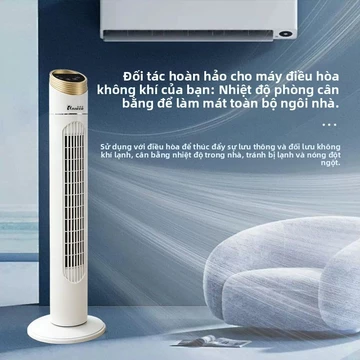 Quạt tháp đứng gia đình không cánh siêu êm xoay tự động cho phòng ngủ ký túc xá thiết kế sang trọng cao cấp