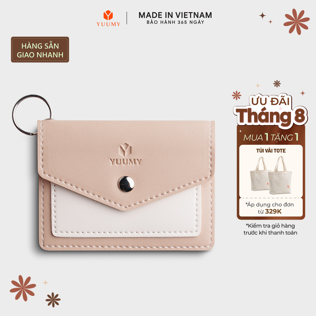 Ví Yuumy (Thời trang nữ nắp gập cỡ nhỏ – Ví móc khóa da YMK8) Bagsmart