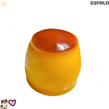 GSFMLO Caramel Pudding Bóng căng thẳng Squishy, Đồ chơi phục hồi chậm thủ công, Đồ chơi phục hồi chậm thực tế dễ thương Hình Pudding Giảm lo âu Caramel mềm Pudding Fidget Đồ chơi văn phòng