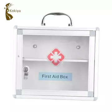 Tủ Sơ Cứu Có Thể Khóa Sơ Cứu Tủ Treo Tường Hộp Sơ Cứu Hộp Bảo Quản Hộp Bảo Quản Có Ngăn Chống Bụi Và Cửa Sổ Acrylic Trong Suốt Thích Hợp