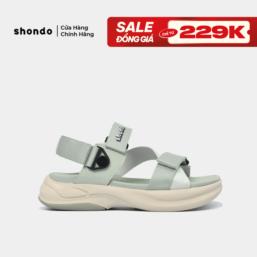 Giày sandals SHONDO F8B màu xám be