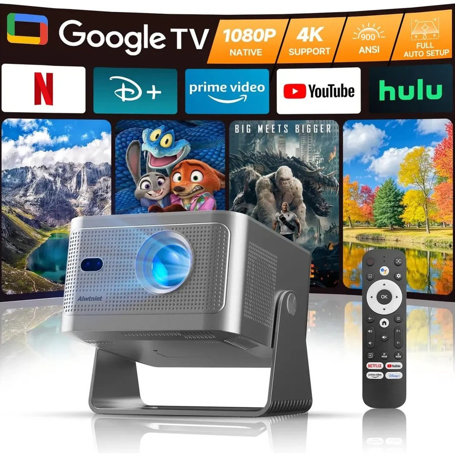 Magcubic Máy Chiếu Thông Minh HY350GT 4K 900 ANSI Google TV OS Chính Thức Netflix Độ Phân Giải Gốc 1080P Tự Động Lấy Nét