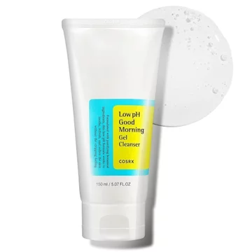 Sữa rửa mặt COSRX Low Acid Morning Gel, Sữa rửa mặt dạng lỏng 5.07, Sữa rửa mặt BHA, Thích hợp cho Sữa rửa mặt nhẹ nhàng hàng ngày cho da nhạy cảm, Cân bằng giá trị PH, Sản phẩm chăm sóc Hàn Quốc