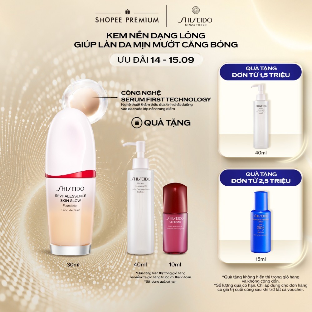 Kem nền Shiseido Revitalessence Skin Glow Foundation 30ml