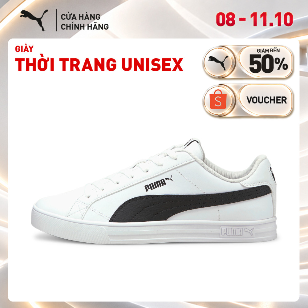 Giày thời trang PUMA Unisex Smash Vulcanised V3 Low Màu Đen