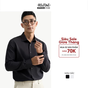 [MUA 2 GIẢM 70K] Áo Sơ Mi Nam Dài Tay Vải Nano Non Iron Form Fitted - Routine 10S25SHL015