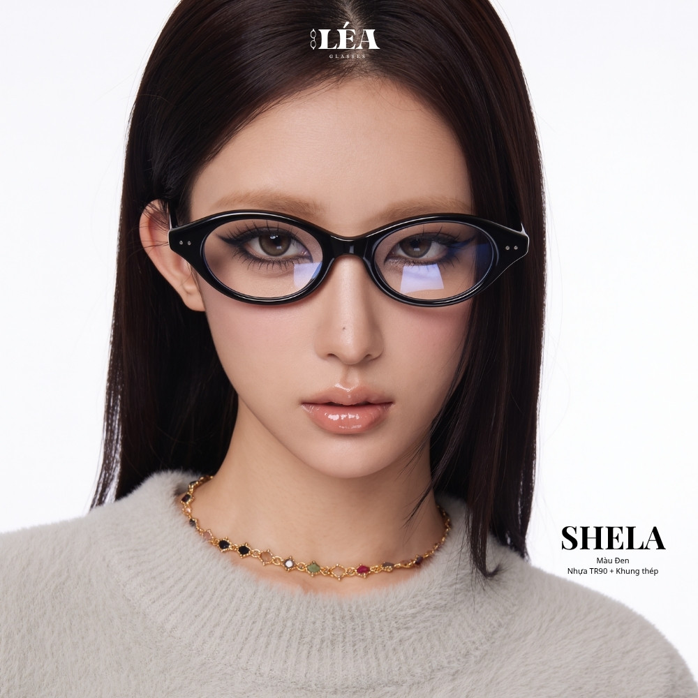 Kính Mắt Chuyên Lắp Cận LÉA GLASSES - SHELA Nhựa TR90 Khung Thép chống ASX