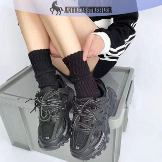 Onetimingfine 1 Đôi Tất Dài Dệt Kim Màu Trơn Cho Nữ Thời Trang Ngọt Ngào Rời Móc Giữa Ống Gothic Sox Boot Vòng Tay Xù Vớ VN